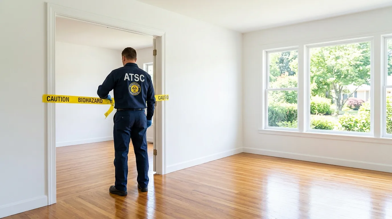 Certified biohazard cleanup crew performing Crime Scene Cleanup in Eagleton Village